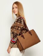 Weekend MaxMara Geantă shopper Gianna cu adaos de piele