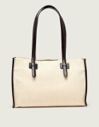 Weekend MaxMara Geantă shopper WKACANDORE cu adaos de piele