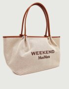 Weekend MaxMara Geantă shopper Wkagetto cu adaos de piele