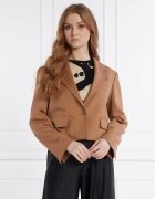 Weekend MaxMara Jachetă | Cropped Fit | cu adaos de in
