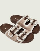 Weekend MaxMara Șlapi WKABONITO cu adaos de piele