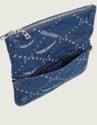 Zadig & Voltaire De blugi geantă pe umăr ROCK DENIM MONOGRAM