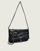 Zadig & Voltaire De piele geantă pe umăr ROCK GRAFFITI