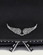 Zadig & Voltaire De piele geantă pe umăr ROCK GRAINED