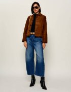 Zadig & Voltaire Geacă Lessa | Relaxed fit | piele întoarsă