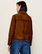 Zadig & Voltaire Geacă Lessa | Relaxed fit | piele întoarsă