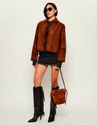 Zadig & Voltaire Geantă pe umăr Baby Jane Western | piele întoarsă