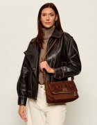Zadig & Voltaire Geantă pe umăr Rocky II Western | piele întoarsă