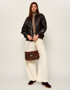 Zadig & Voltaire Geantă pe umăr Rocky II Western | piele întoarsă