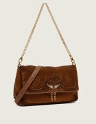 Zadig & Voltaire Geantă pe umăr Rocky II Western | piele întoarsă
