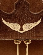 Zadig & Voltaire Geantă pe umăr Rocky II Western | piele întoarsă