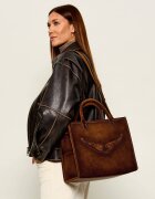 Zadig & Voltaire Geantă shopper Angel | piele întoarsă