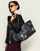Zadig & Voltaire Geantă shopper Arty Tag cu adaos de piele