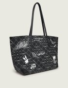 Zadig & Voltaire Geantă shopper Arty Tag cu adaos de piele