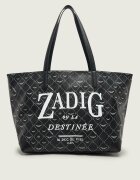 Zadig & Voltaire Geantă shopper Book Tag cu adaos de piele