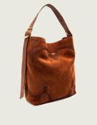 Zadig & Voltaire Geantă shopper Jane Western | piele întoarsă