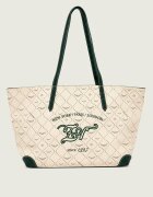Zadig & Voltaire Geantă shopper Monogram Tennis cu adaos de piele