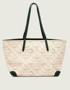 Zadig & Voltaire Geantă shopper Monogram Tennis cu adaos de piele