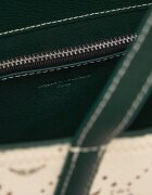 Zadig & Voltaire Geantă shopper Monogram Tennis cu adaos de piele