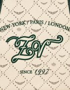 Zadig & Voltaire Geantă shopper Monogram Tennis cu adaos de piele