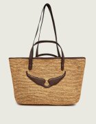 Zadig & Voltaire Geantă shopper WINGS cu adaos de piele