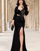 Chanttal Rochie eleganta pretioasa Vanda tip sirena cu flori 3D