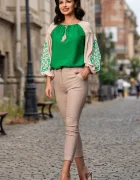 Effect Pantaloni office conici bej