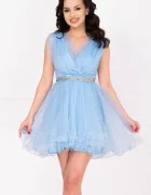 Ella Collection Rochie de ocazie bleu baby-doll Beatrix din tulle