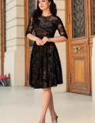 Ella Collection Rochie de ocazie in clos Margot cu trandafiri