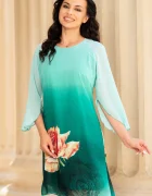Ella Collection Rochie de zi verde din voal Serenity