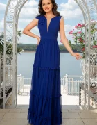 Fofy Rochie de seara albastra cu volane