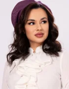 InPuff Basic Bereta Paris mov din tricot cu pietre decorative