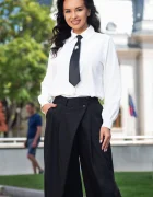 InPuff Basic Camasa alba office cu cravata neagra