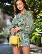 InPuff Basic Compleu de vara din doua piese Capri cu imprimeu tropical