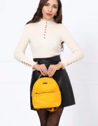 InPuff Basic Pulover elegant bej din tricot fin cu dantela la guler si mansete