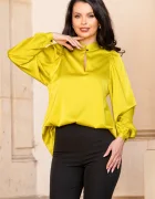 InPuff Bluza dama eleganta satinata lime