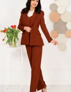 InPuff Compleu dama office maro cu vesta integrata si sacou
