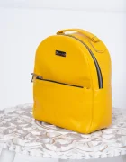 InPuff Rucsac Yellow din piele naturala