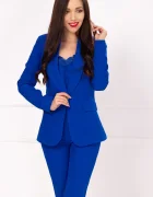 InPuff Sacou office cambrat albastru royal