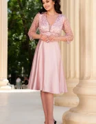 Josephine Rochie de ocazie roz Alesia in clos cu bust paietat