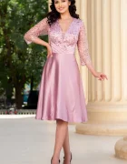 Josephine Rochie de ocazie roz prafuit Alesia in clos cu bust paietat