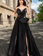 Josephine Rochie de seara pretioasa din organza Carlota cu funda maxi si strassuri