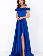 Josephine Rochie eleganta lunga Penelope royal cu trandafiri pretiosi