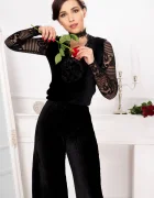 Legendaria Bluza de ocazie din catifea pretioasa si floare 3D