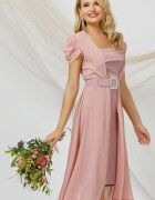 Pretty Girl Rochie de ocazie eleganta rose din doua piese