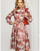 Pretty Girl Rochie de zi midi in clos cu imprimeu tip pictura
