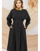 Pretty Girl Rochie neagra de zi din Lyocell