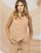 Pretty Girl Vesta office bej cambrata