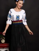 Traditional Brau tricolor cu simbulul stelei brodat