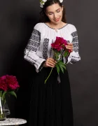 Traditional Ie dama transilvaneana Isaura cu broderie a